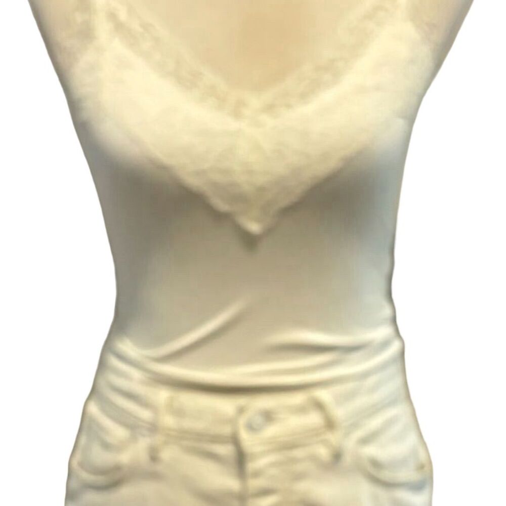 Zara Women's Top Beige Scoop Neck Adjustable Straps XS - Picture 4 of 5